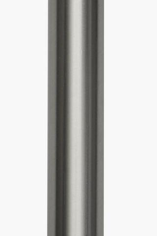 Brushed Metal 2.5m Curtain Rod, 35mm