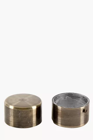2 Pack Rod End Caps 35mm