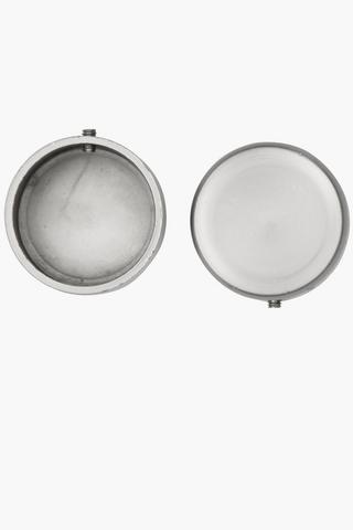 Two Pack Brushed Silver Rod End Caps 35mm