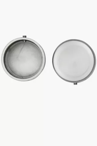 Two Pack Brushed Silver Rod End Caps 25mm