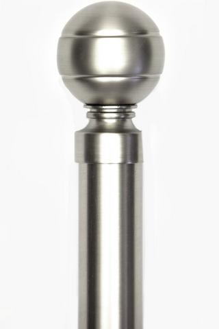 2 Pack Brushed Metal Finial, 35mm