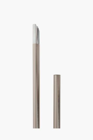 3 Piece 3m Brushed Silver Rod Set, 25mm