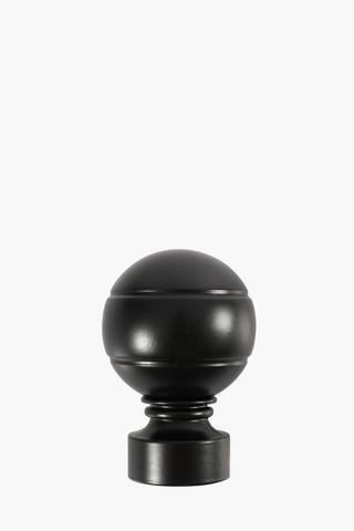 2 Pack Satin Finish Metal Finial, 35mm