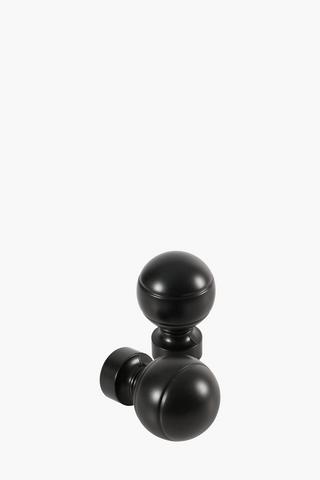 2 Pack Satin Finish Metal Finial, 35mm