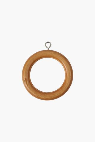 Mango Wood 12 Pack Rod Rings, 35mm
