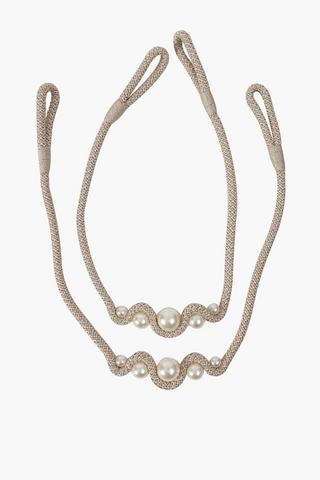 2 Pack Pearl Tie Backs