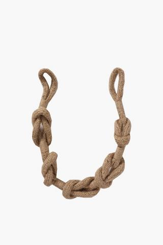 Knotted Jute Tie Back