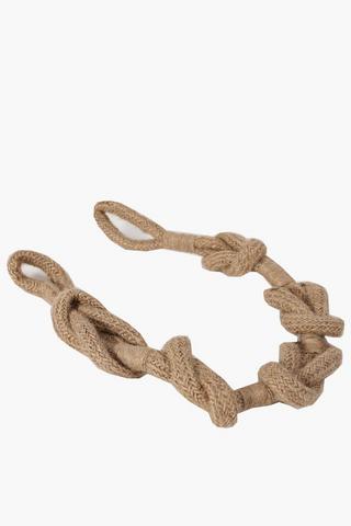 Knotted Jute Tie Back