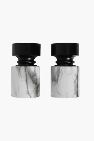 2 Pack Marble Finial 35mm