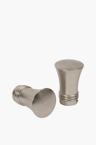 2 Pack Metal Flute Finial 25mm