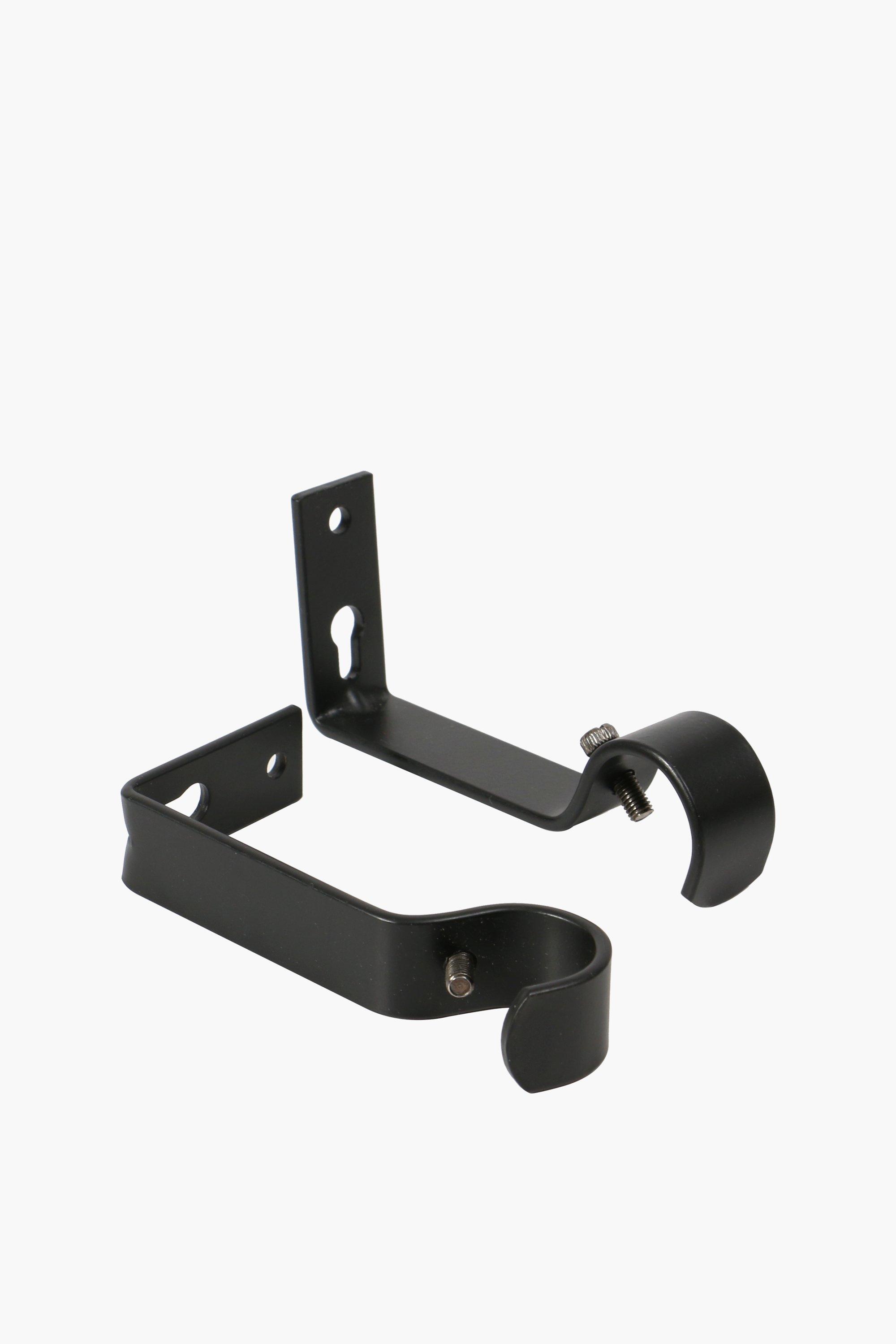 2 Pack Satin Finish Metal Brackets 25mm