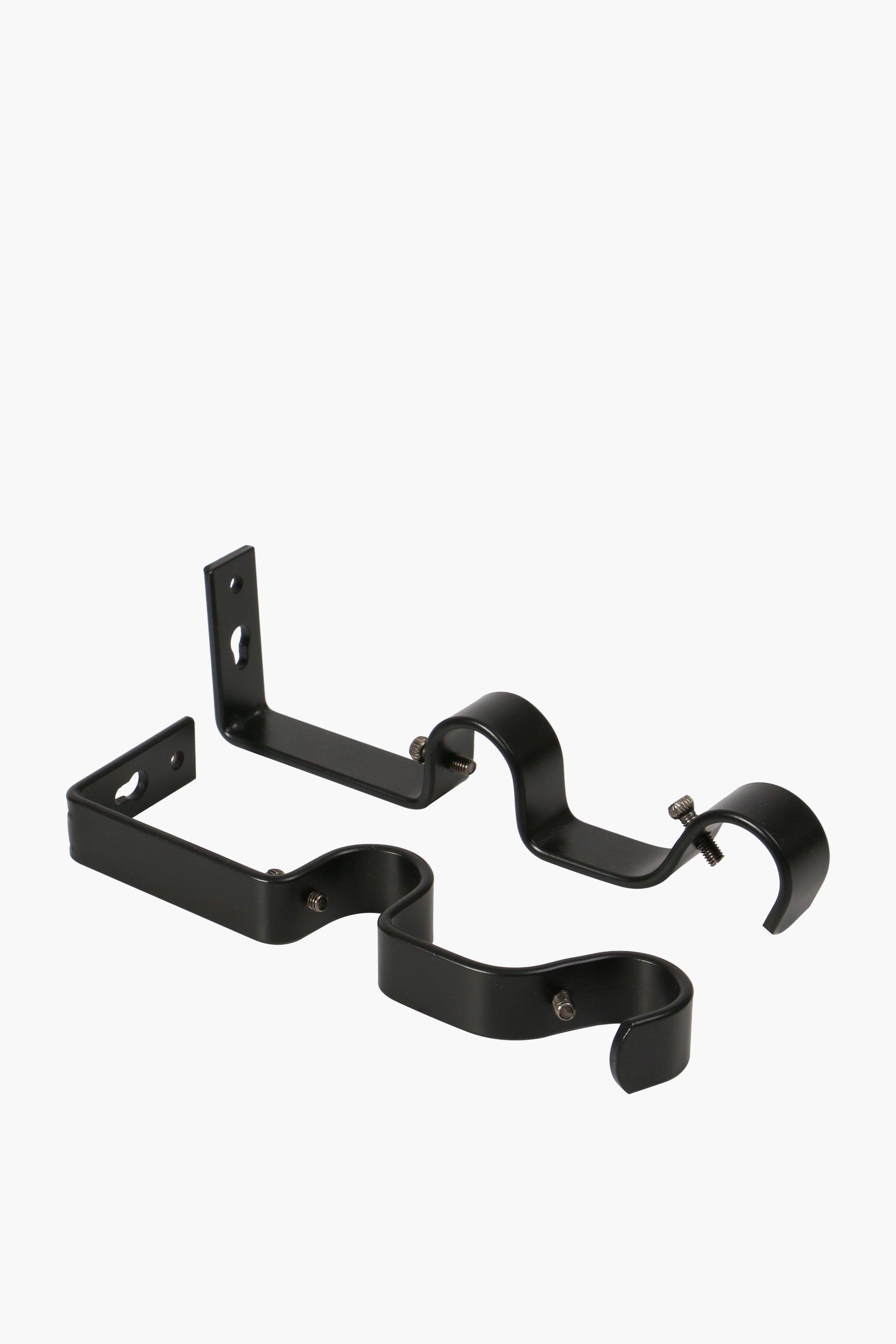 2 Pack Double Metal Brackets 25mm