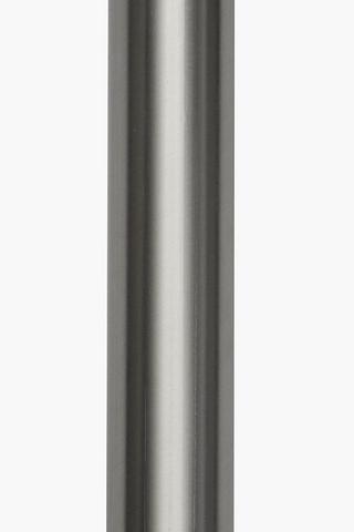 Brushed Silver 2.5m Curtain Rod, 25mm