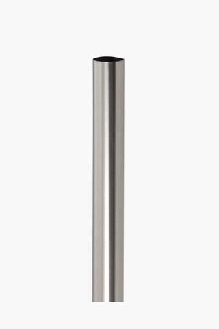 Brushed Metal 2m Curtain Rod, 25mm