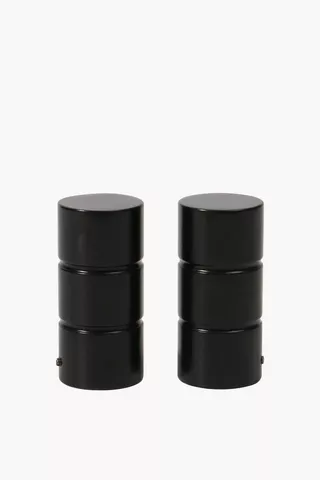 2 Pack Ribbed Finial 25mm
