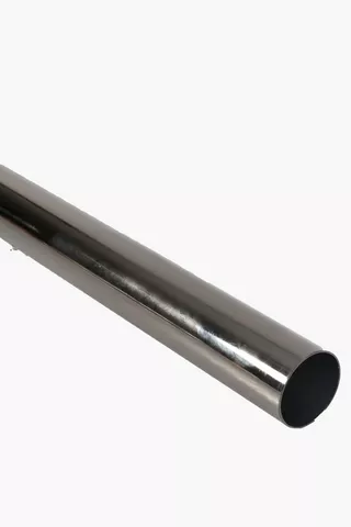 Brushed Metal Curtain Rod 3m, 35mm