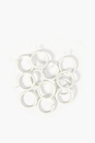 Brushed Metal 12 Pack Rod Rings 35mm