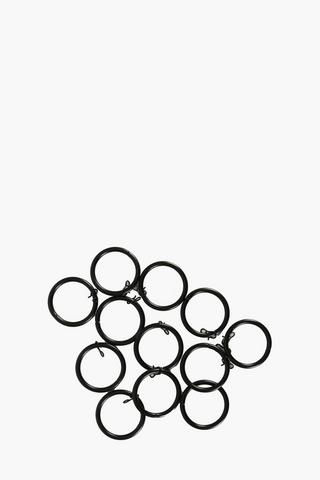 12 Pack Satin Finish Metal Rod Rings 35mm