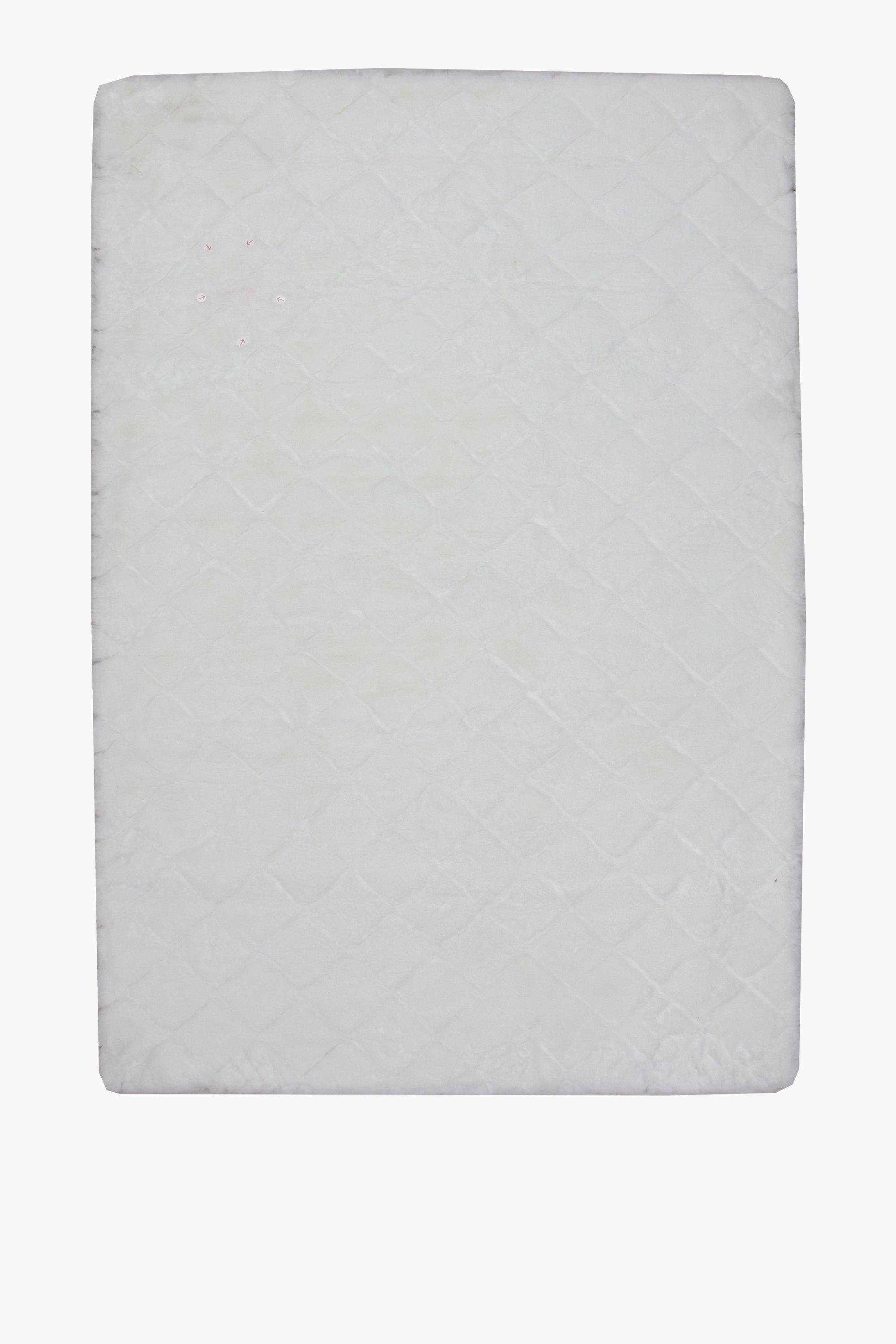 Faux Fur Embossed Trellis Rug, 120x180cm