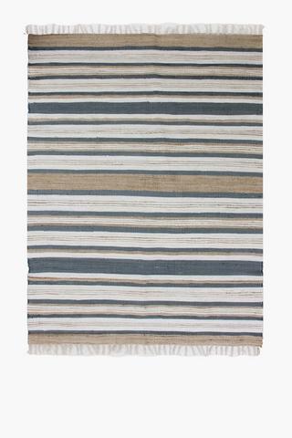 Jute Chindi Seychelles 160x240 Blue