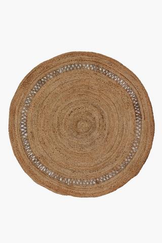 Jute Woven Safari Rug 120cm