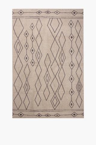 Chenille Shaggy Russet Rug, 160x240cm