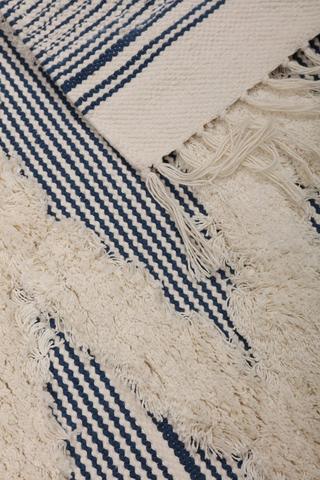 Jacquard Criss Cross Rug, 70x140cm