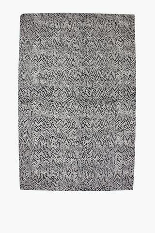 Chenille Zebra Rug, 160x240cm