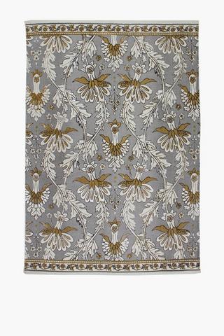 Printed Damask Rug, 120x180cm