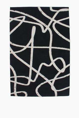 Chenille Squiggle Rug 120x180cm