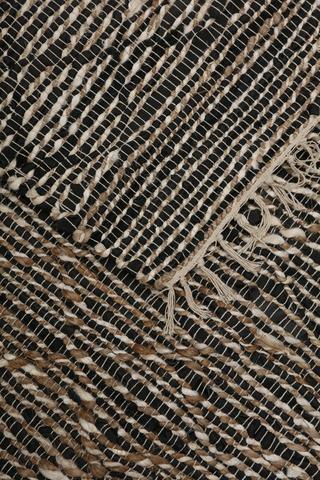 Leather Jute Mala Rug, 200x300cm