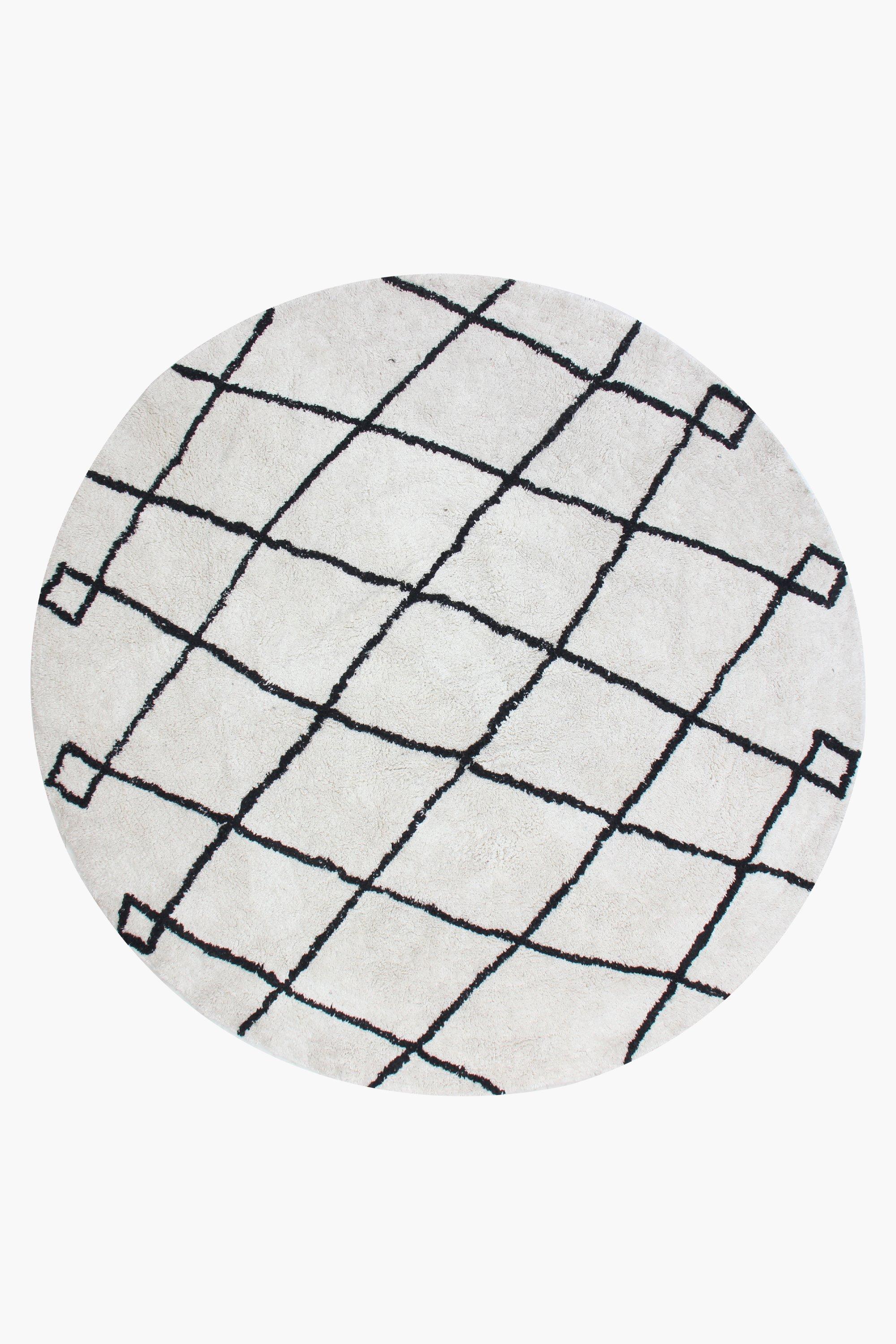 Shaggy Berber Round Rug 160cm