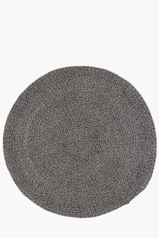 Round Rope Weave Knit Rug, 120cm
