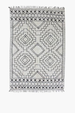 Shaggy Berber Navajo Rug, 160x230cm
