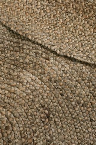 Knotted Jute Braided Round Rug, 180cm