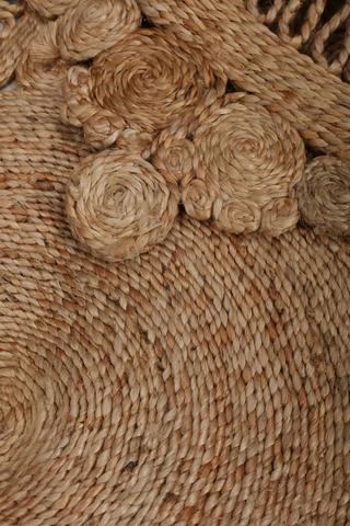 Jute Hand Crafted Round Rug, 180cm