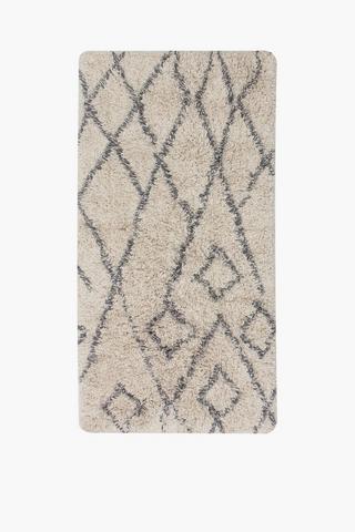 Shaggy Berber Rug, 70x140cm