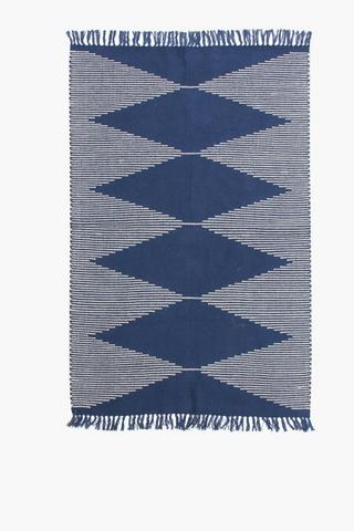 Jacquard Tribal Diamond Rug, 120x180cm