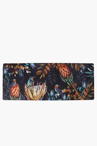 Pvc Protea Kitchen Mat, 50x120cm