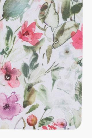 Pvc Floral Kitchen Mat 43x73cm