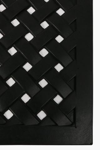 Rubber Geometric Door Mat, 45x75cm