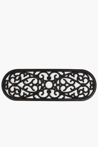 Rubber Oval Stair Mat, 25x75cm