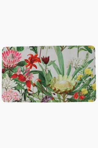 Pvc Sedgefield Protea Kitchen Mat, 43x73cm