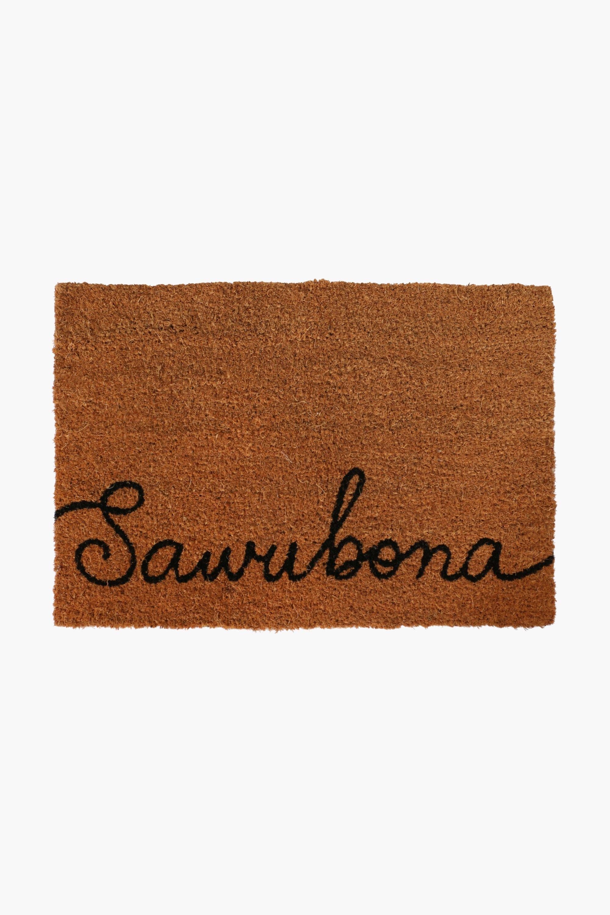 Coir Script Door Mat 40x60cm
