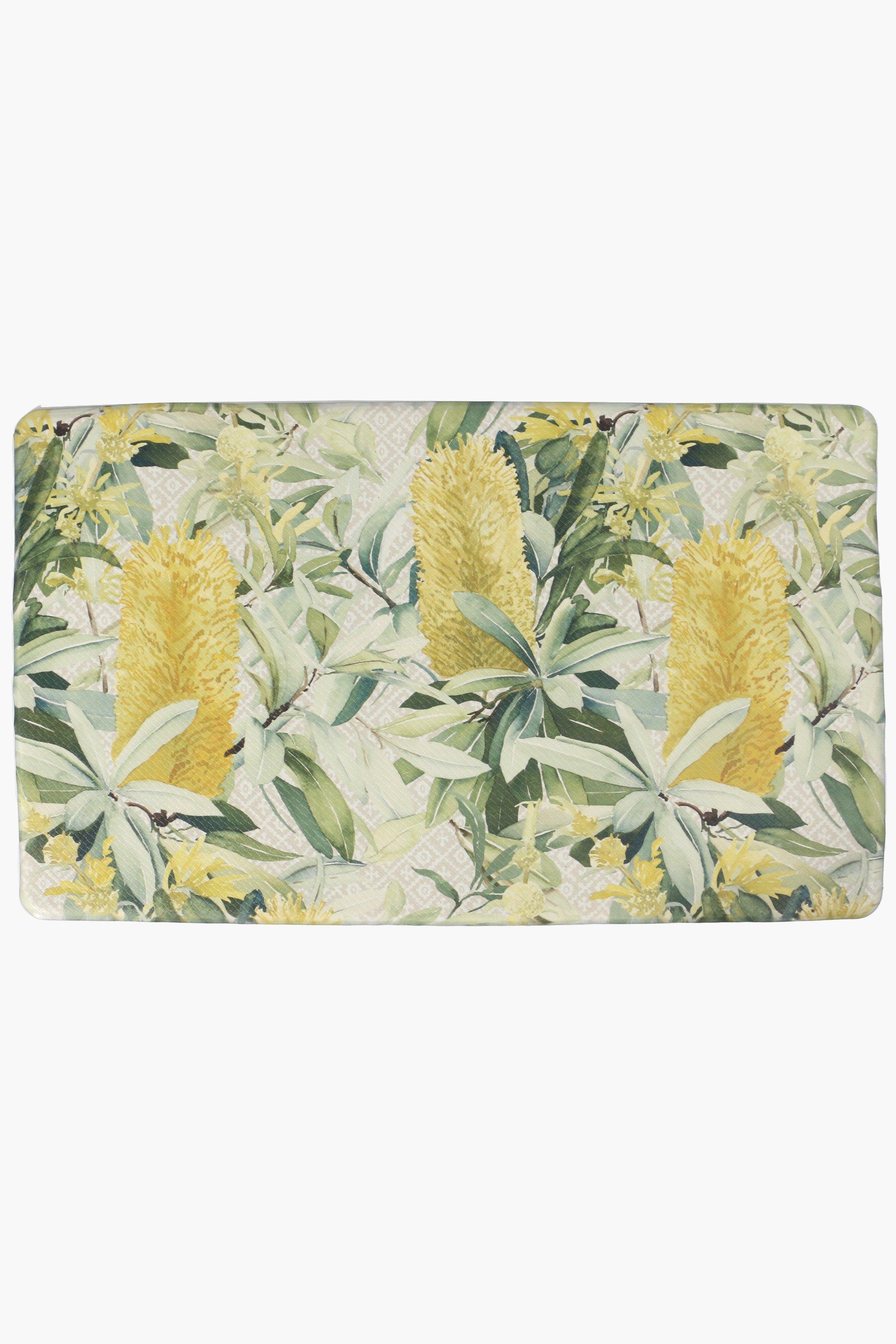 Botanical Vinyl Kitchen Mat 45x75cm