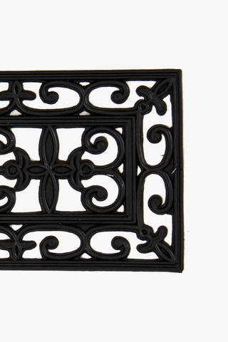 Rubber Cut Out Stair Mat, 25x75cm