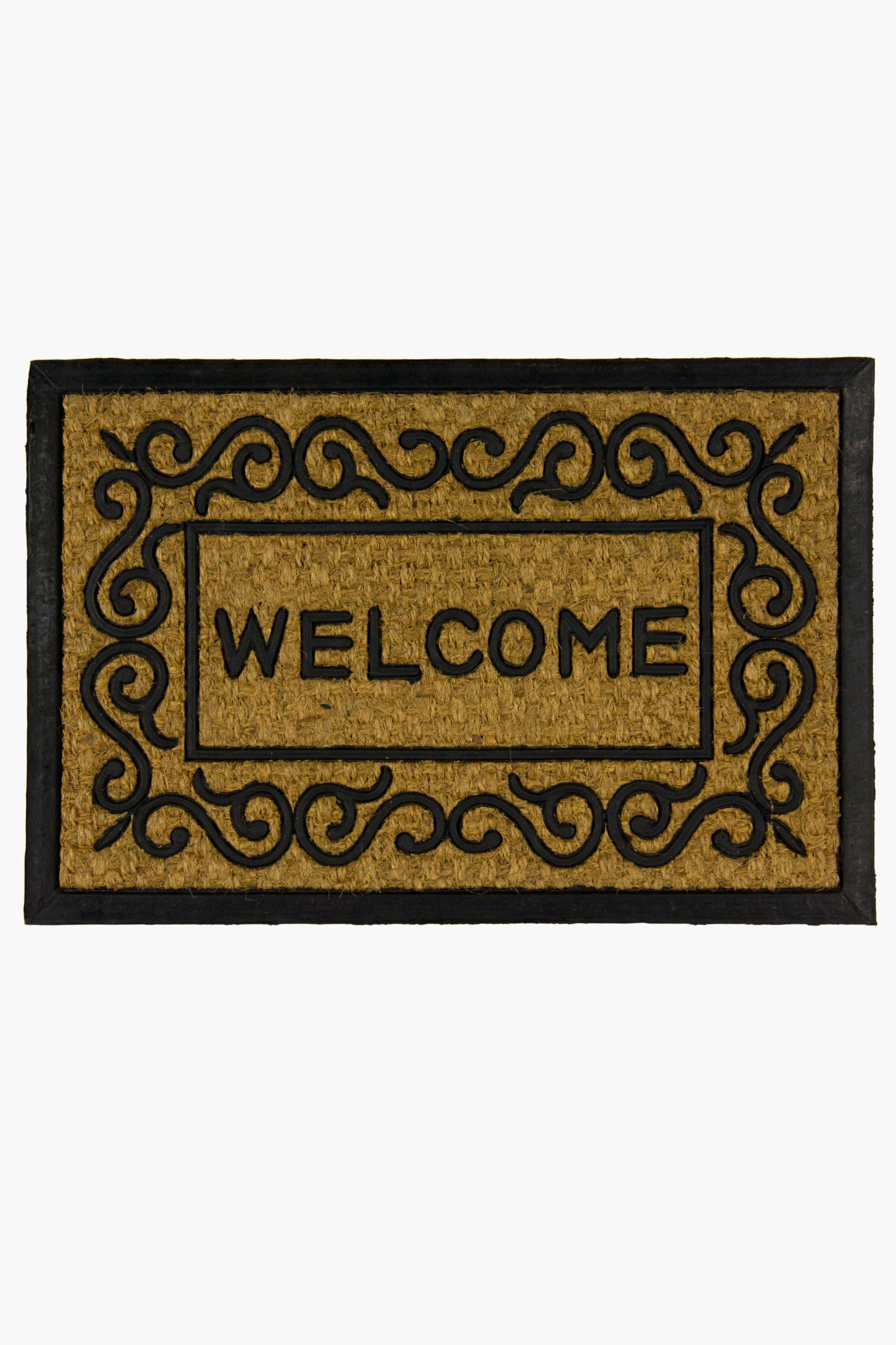 Coir And Rubber Door Mat, 40x60cm