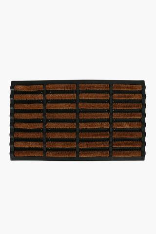 Rubber Coir Wire Brush Mat 45x75