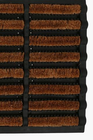 Rubber Coir Wire Brush Mat 45x75