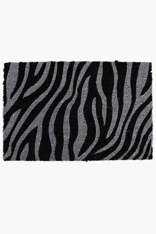 Coir Zebra Door Mat, 40x60cm